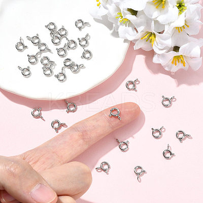 SHEGRACE Brass Spring Ring Clasps XGRPCN623-017P-1