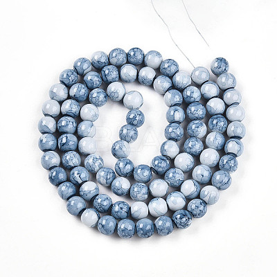 Baking Paint Glass Beads Strands DGLA-N003-10mm-C07-1
