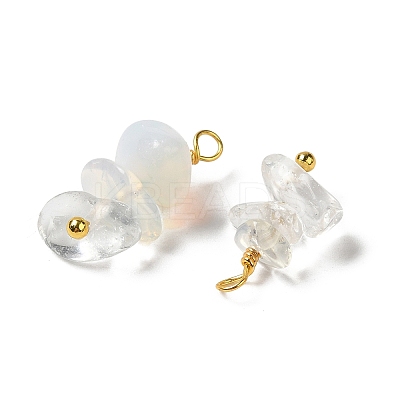 Opalite Pendants KK-P242-31G-02-1