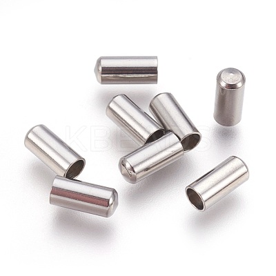 Tarnish Resistant 201 Stainless Steel Cord End Caps STAS-P207-05P-A-1
