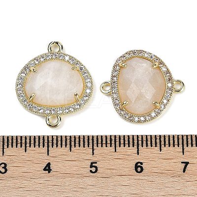 Natural Moonstone Faceted Oval Links G-B126-01G-13-1