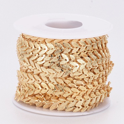 Brass Handmade Cobs Chains CHC-G006-13G-1