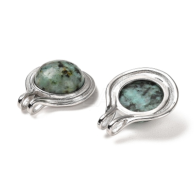 Natural African Turquoise(Jasper) Pendants G-M405-06P-02-1