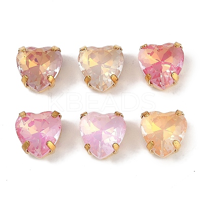Brass Glass Rhinestone Sew on Rhinestones RGLA-B004-12A-G-1