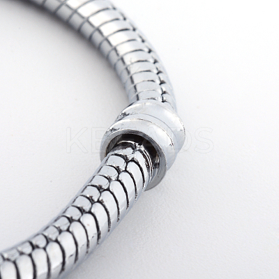 Brass European Style Bracelets for Jewelry Making KK-R031-05-1