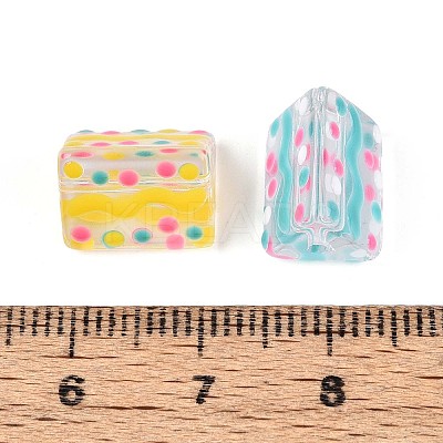 Glass Enamel Beads Strands GLAA-T028-05-1