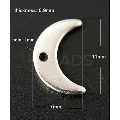Tarnish Resistant 201 Stainless Steel Stamping Blank Tag Pendants STAS-Q062-1