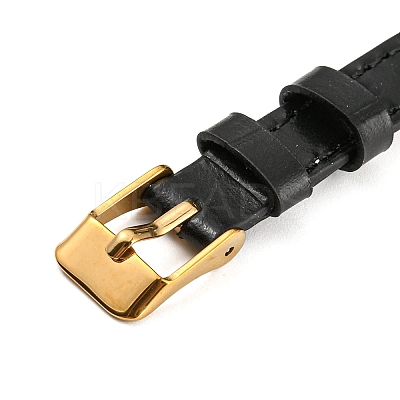 Leather Textured Bracelet Straps Slide Wristbands for Slide Charms AJEW-K232-01G-08-1