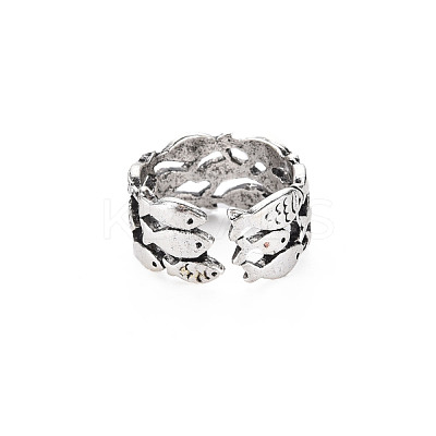 Men's Alloy Cuff Finger Rings RJEW-N029-072-1