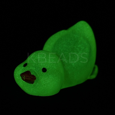 Duck Luminous Resin Display Ornaments DJEW-TAC0004-01C-01-1