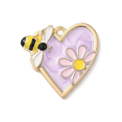 Alloy Enamel Pendants FIND-C074-28KCG-01-1