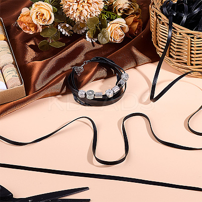 Flat PU Leather Cord DIY-WH0656-51A-1