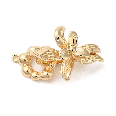 Brass Fold Over Clasps KK-A227-19G-1
