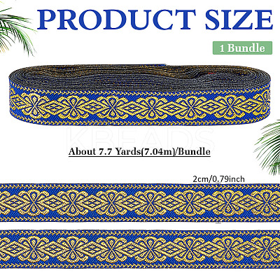 Ethnic Style Embroidery Polyester Ribbons OCOR-WH0109-042A-02-1