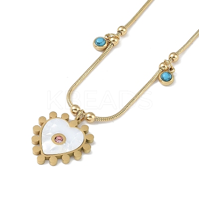 304 Stainless Steel Snake Chain Necklaces NJEW-U004-03G-1