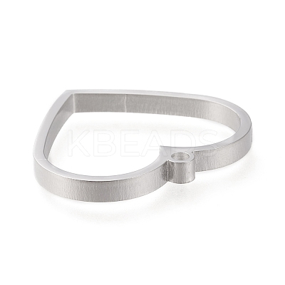 Non-Tarnish 304 Stainless Steel Open Back Bezel Pendants STAS-K208-09P-A-1
