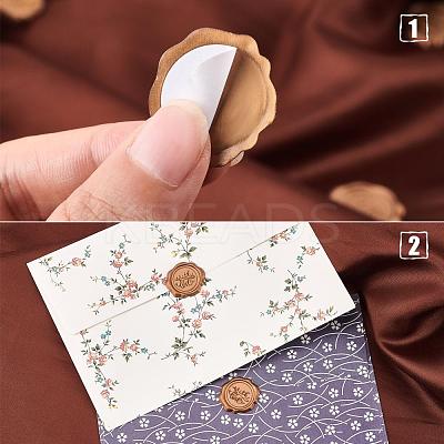 50Pcs Adhesive Wax Stamp Stickers DIY-CP0005-82F-1