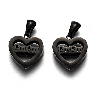 Mother's Day 304 Stainless Steel Pendants STAS-F253-01EB-1