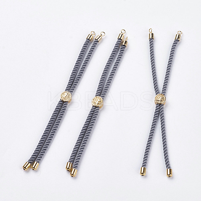 Nylon Twisted Cord Bracelet Making X-MAK-F018-07G-RS-1