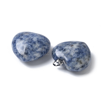 Natural Blue Spot Jasper Pendants G-A259-02P-08-1