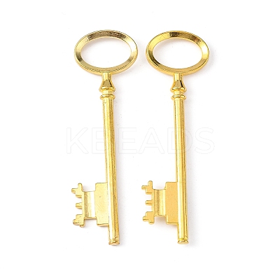 Tibetan Style Alloy Skeleton Key Large Pendants LS-TIBEP-S105-G-RS-1