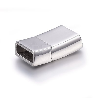 Tarnish Resistant 304 Stainless Steel Magnetic Clasps with Glue-in Ends LS-STAS-E440-49P-1