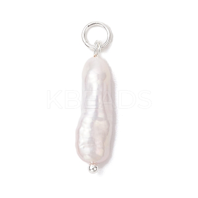 3Pcs 3 Colors Natural Keshi Pearl Pendants PALLOY-JF04239-03-1