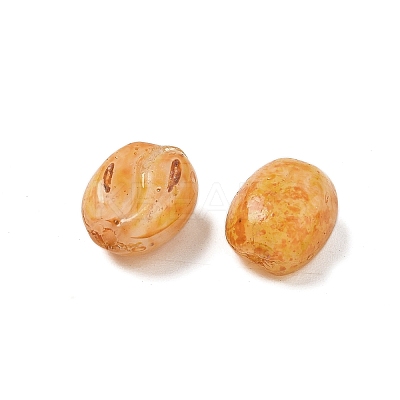 Picasso Baking Paint Glass Seed Beads GLAA-V001-08A-1