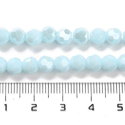 Opaque Glass Beads Stands EGLA-A035-P6mm-B10-1