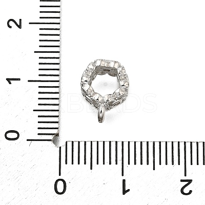 Brass with Cubic Zirconia Tube Bails LS-KK-Q048-01P-1