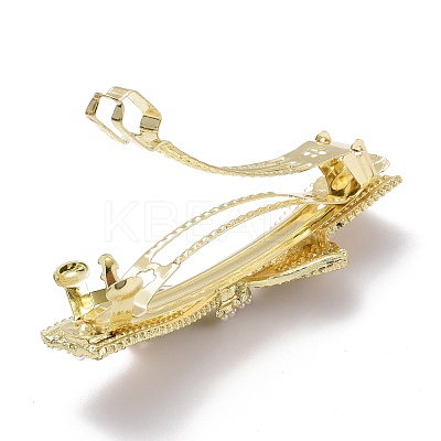 Alloy Crystal Rhinestone Hair Barrettes PHAR-D011-04LG-1