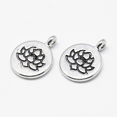 Tibetan Style Alloy Pendants TIBE-S301-015AS-NR-1