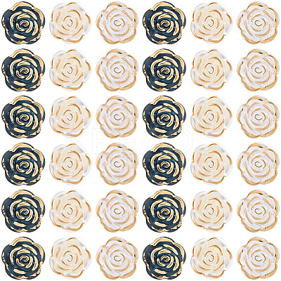 150Pcs 3 Styles Transparent Resin Pearl Beads RESI-PA0001-02B-1