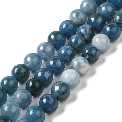 Natural Dyed White Jade Beads Strands G-M402-C03-1