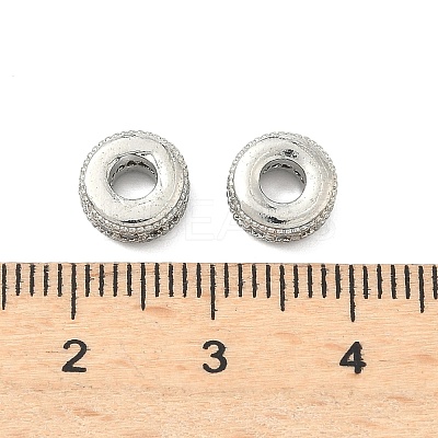Brass Micro Pave Clear Cubic Zirconia Beads LS-ZIRC-I038-31P-1