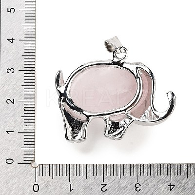Natural Rose Quartz Pendants G-G112-01P-10-1