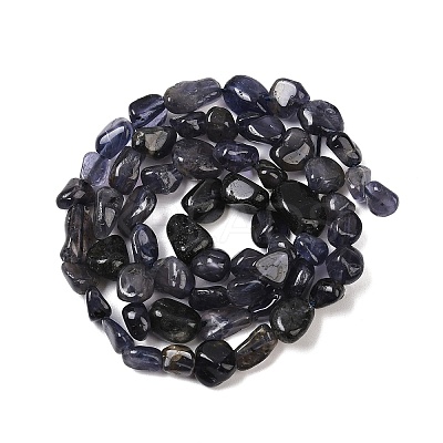 Natural Iolite/Cordierite/Dichroite Beads Strands G-A284-A02-01-1
