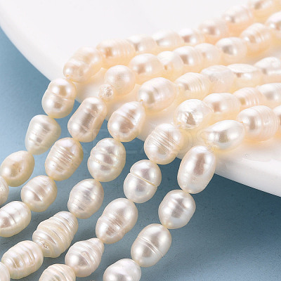 Natural Cultured Freshwater Pearl Beads Strands PEAR-S012-41E-1