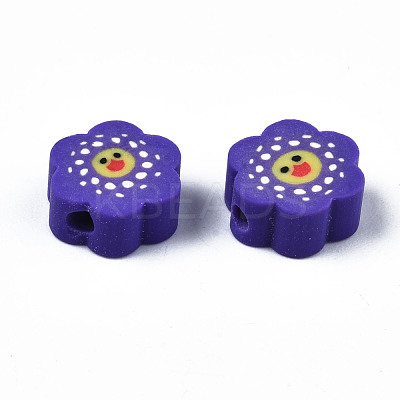 Handmade Polymer Clay Beads Strands CLAY-T020-03-1
