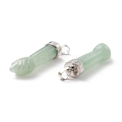 Natural Gemstone Pendants G-K322-01-1