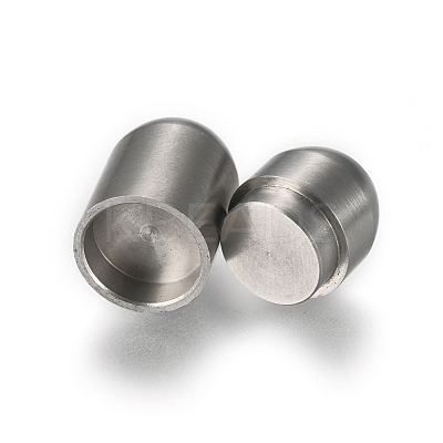 Tarnish Resistant 304 Stainless Steel Magnetic Clasps with Glue-in Ends STAS-E440-92A-1