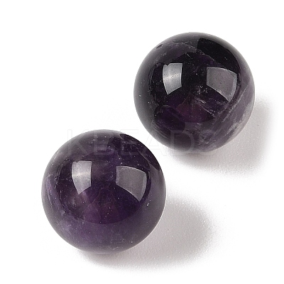Natural Amethyst No Hole Sphere Beads G-K353-04C-03-1