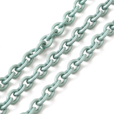 Spray Painted 304 Stainless Steel Cable Chains STAS-B067-06A-03-1