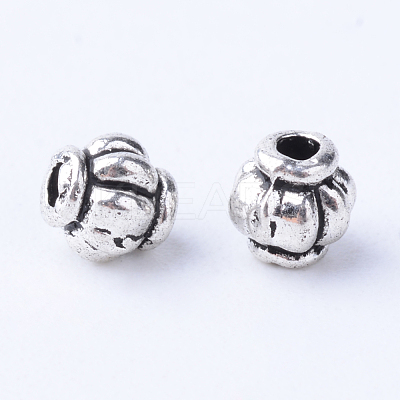 Tibetan Style Alloy Spacer Beads X-TIBE-Q063-55AS-NR-1