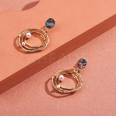 Abalone Shell Earrings Studs for Women JE974A-1