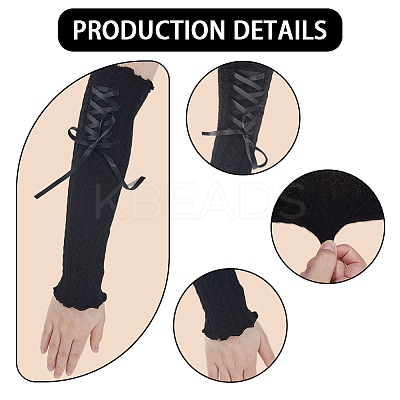 Polyester Arm Warmers AJEW-WH20067-061C-1