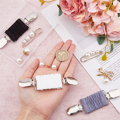 8Pcs 8 Style Zinc Alloy Kilt Pin Brooches AJEW-FH0004-37-1