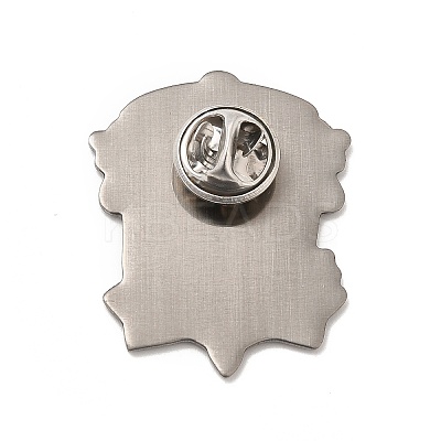 Skull Alloy Brooch for Backpack Clothes JEWB-G020-09P-1