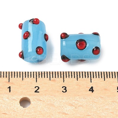Handmade Lampwork Bumpy Beads LAMP-U004-03-1