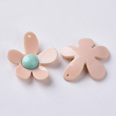 Opaque Acrylic Pendants X-SACR-N007-A-03-1